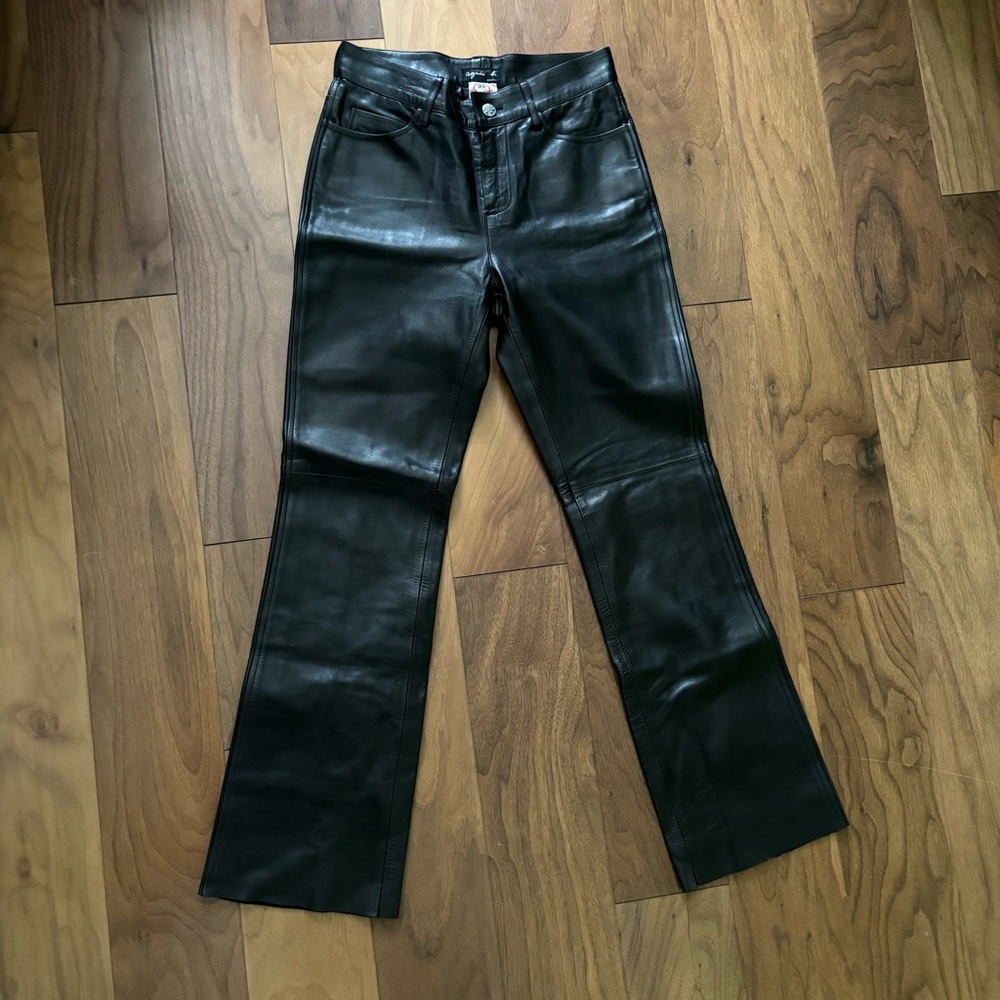 Vintage Agnes B leather pants